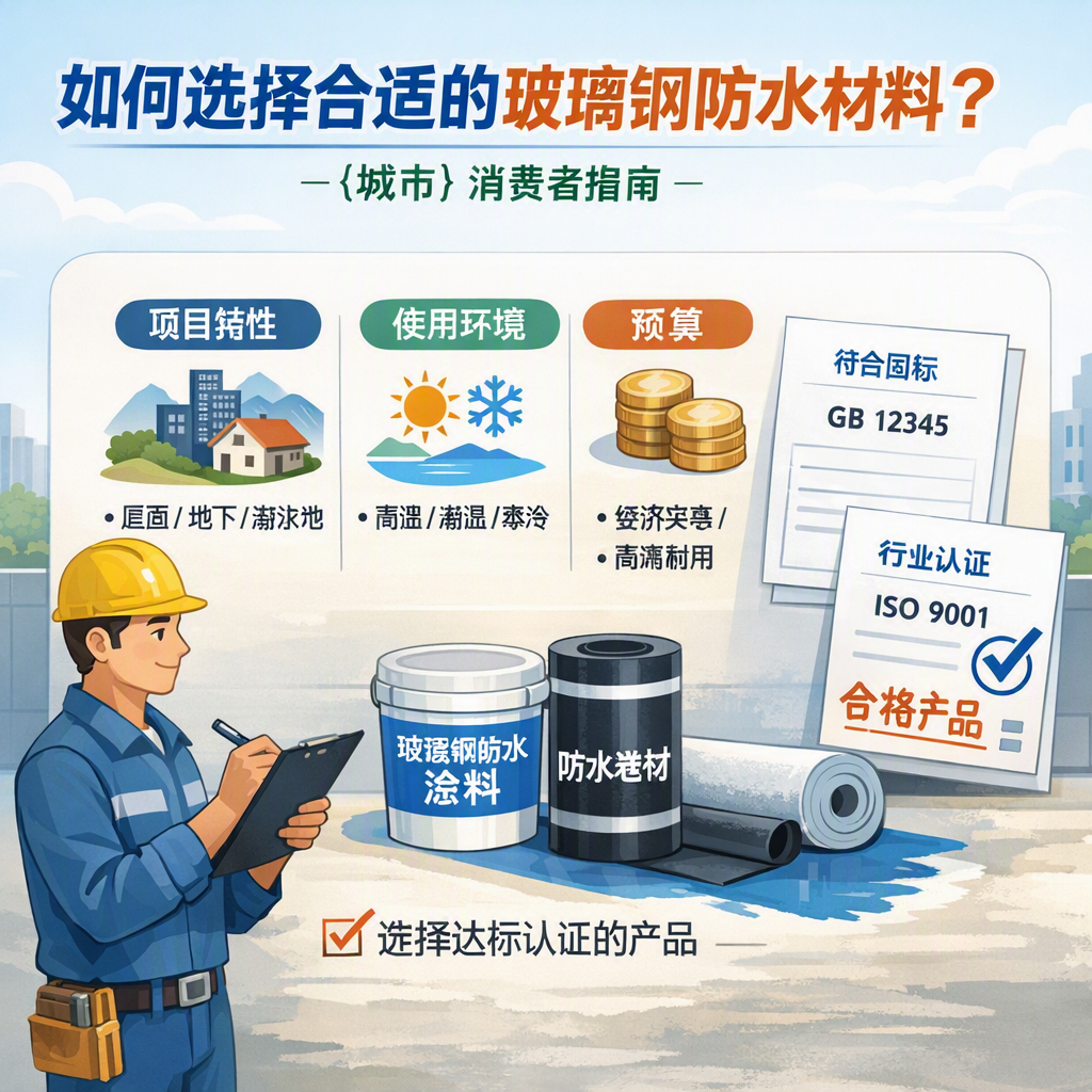 如何判定玻璃钢防水材料的合格标准? 海北 消费者指南