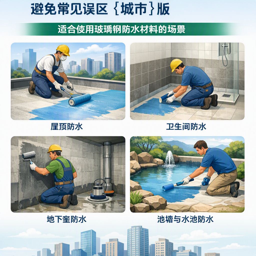 玻璃钢防水材料施工注意事项,避免常见误区 海北 版