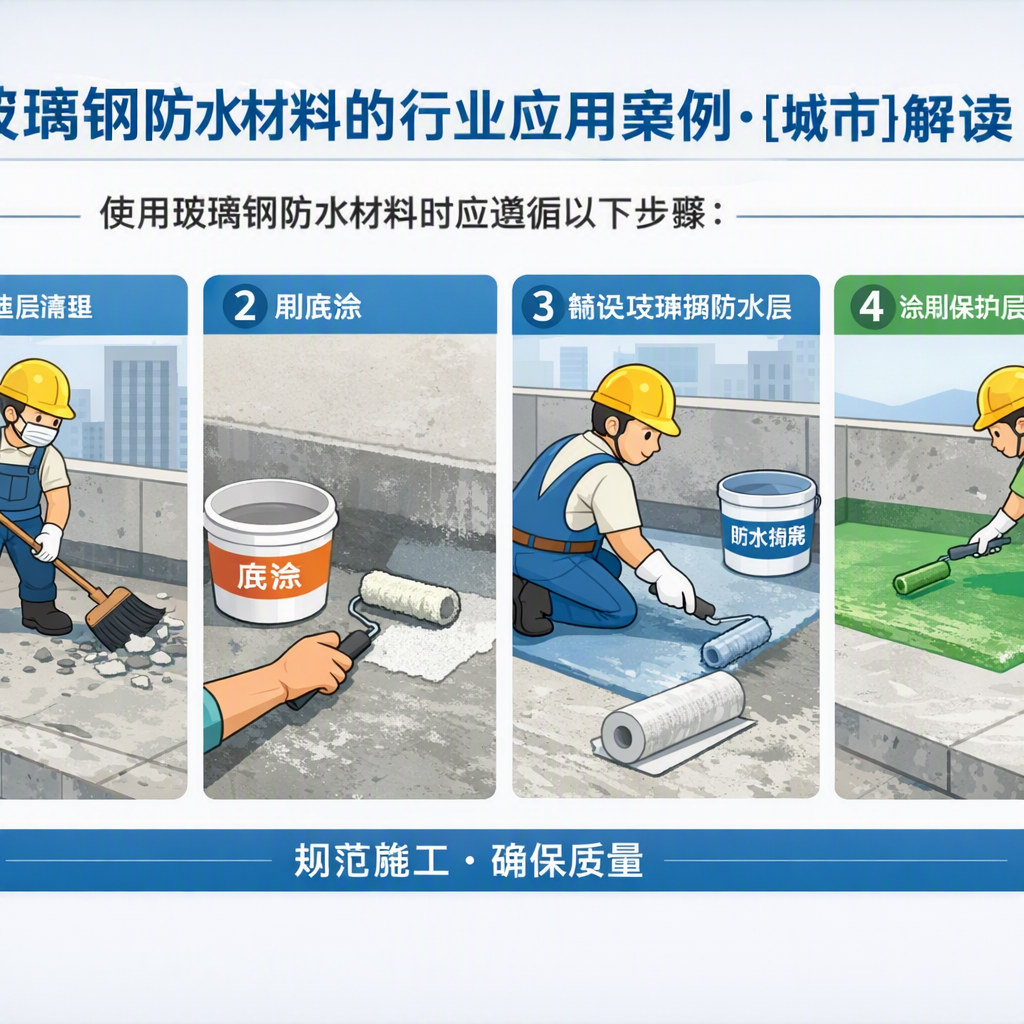 玻璃钢防水材料的行业应用案例,海北解读